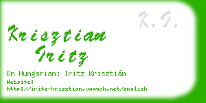 krisztian iritz business card